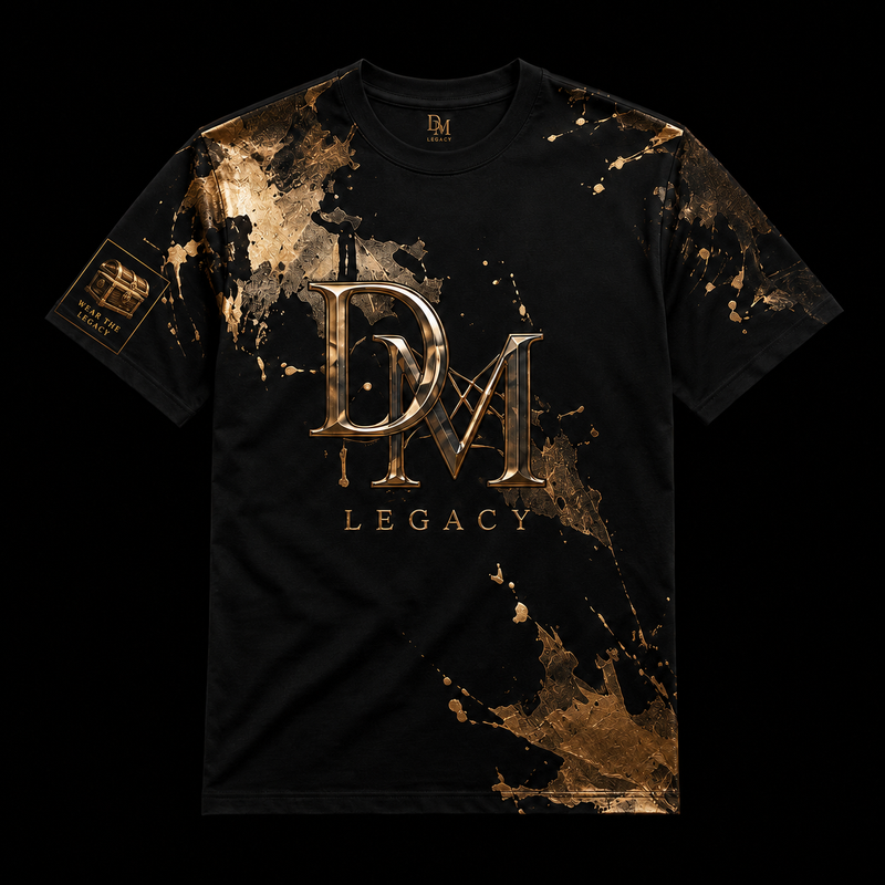 DM Legacy Black & Gold Signature Tee