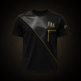 DM Legacy Black & Gold Zip Pocket Luxury Tee