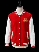 DM Legacy Red & White Varsity Jacket
