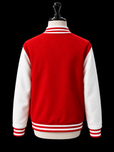 DM Legacy Red & White Varsity Jacket