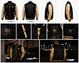 Blouson universitaire DM Legacy noir et or