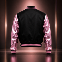 DM Legacy Black & Pink Luxury Varsity Jacket
