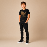 DM Legacy Boys Black Tee & Black Denim Se