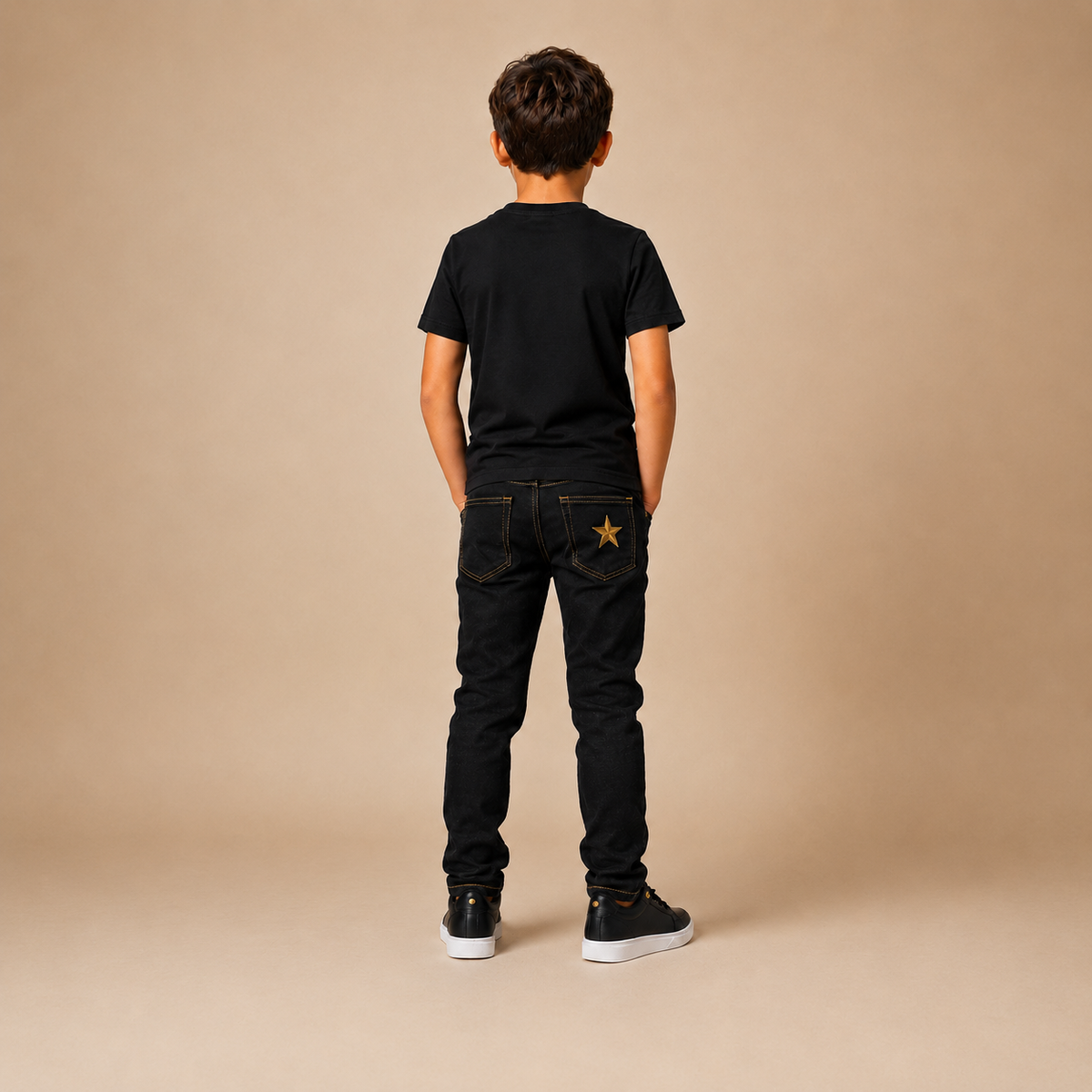 DM Legacy Boys Black Tee & Black Denim Se