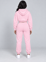 DM Legacy Pink Cropped Hoodie Set