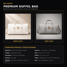 DM Legacy Premium Travel Duffel Bag
